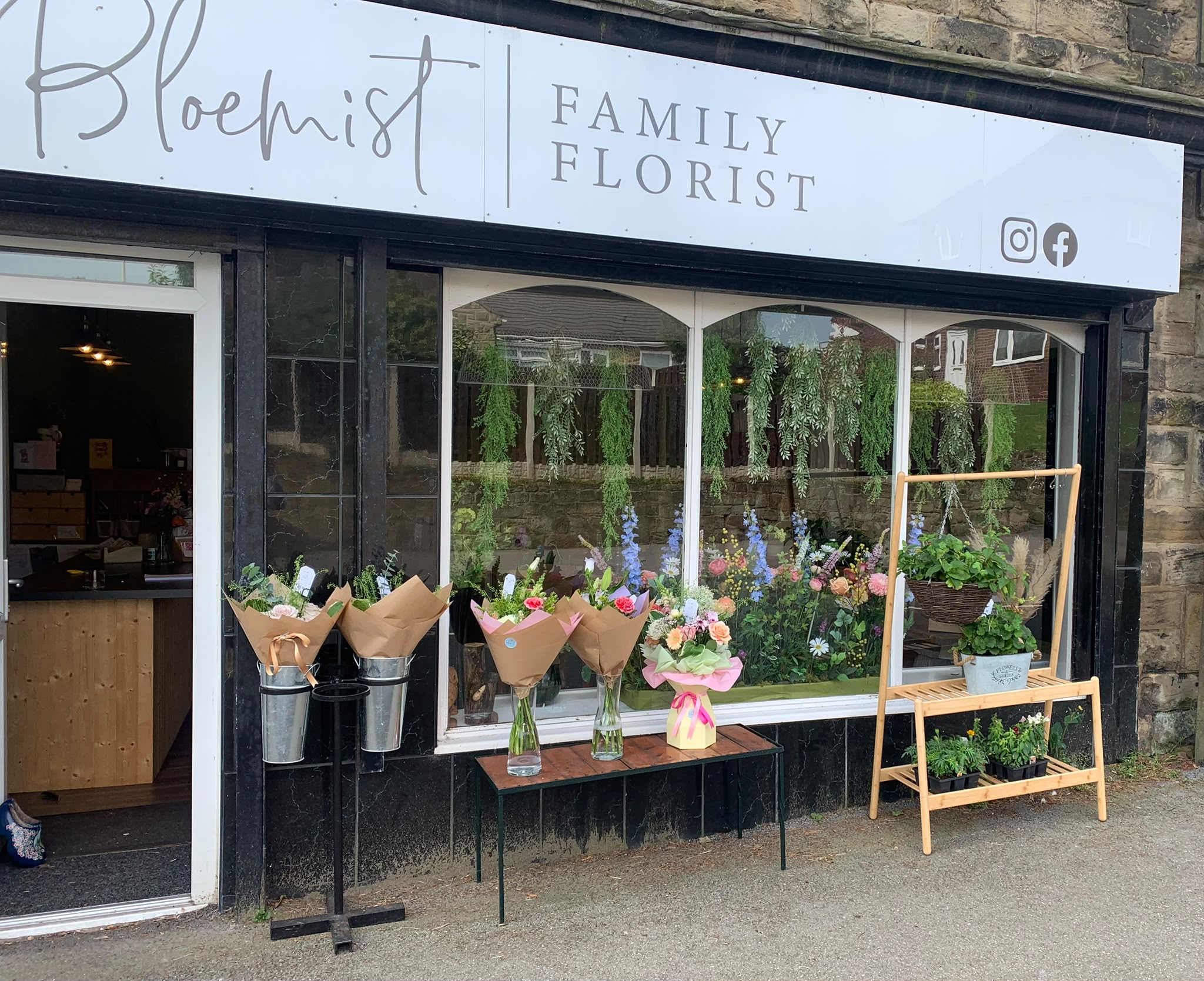 The exterior of Bloemist Family Florist on High Street in Bolton upon Dearne